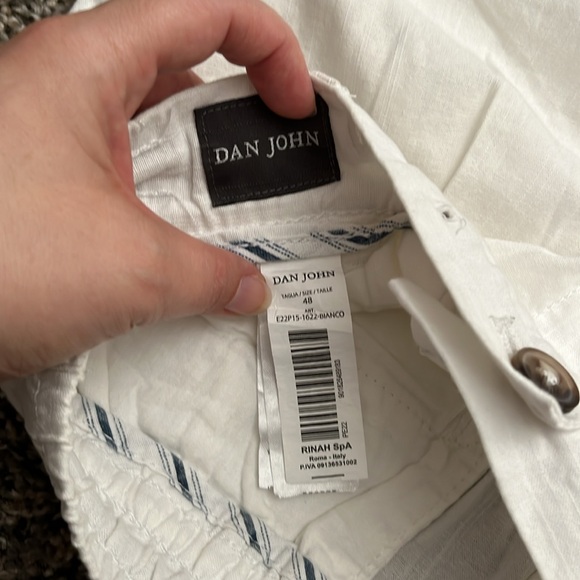 Men, Dan John size US 38 100% cotton off-white pants - Picture 3 of 6